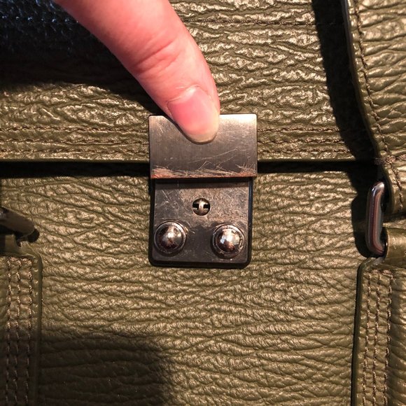 Philip Lim Medium Pashli Satchel Bag, Army Green - Picture 6 of 7